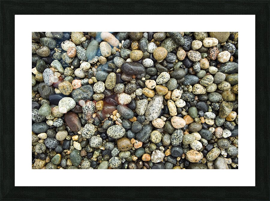 Beach River Rock Natural Pattern Texture Background Picture Frame print