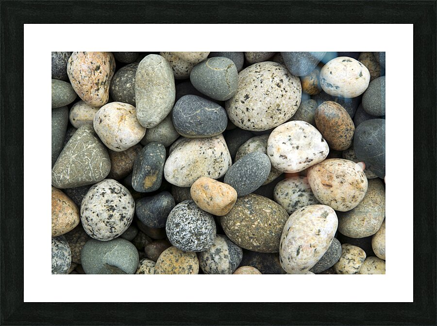 Beach River Rock Natural Pattern Texture Background Picture Frame print