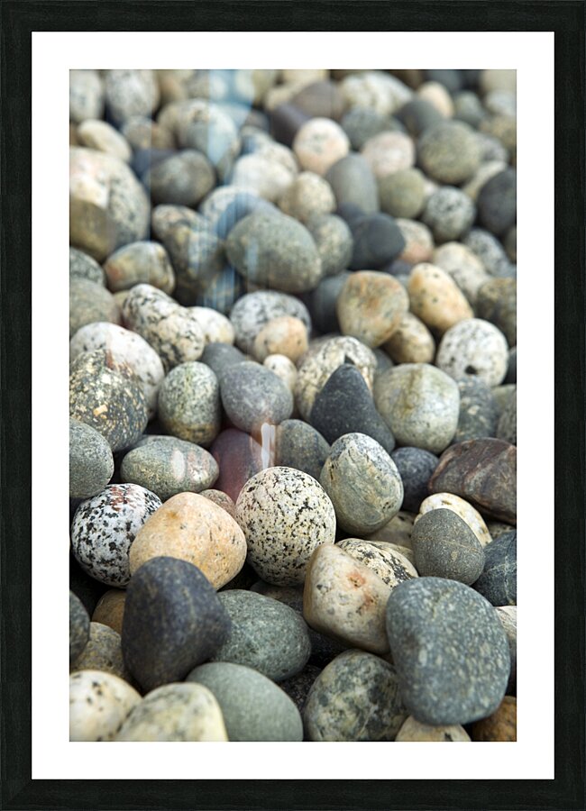 Beach River Rock Natural Pattern Texture Background Picture Frame print