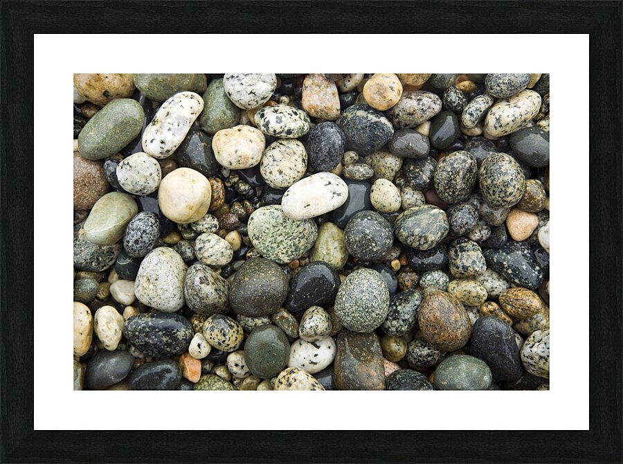 Beach River Rock Natural Pattern Texture Background Picture Frame print