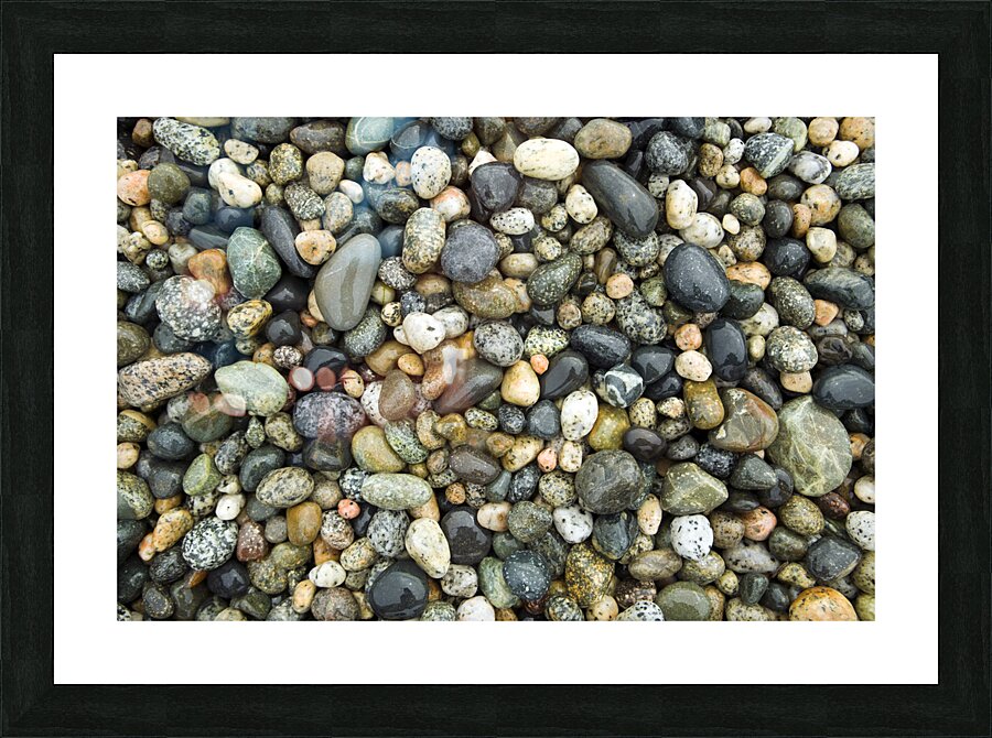 Beach River Rock Natural Pattern Texture Background Picture Frame print