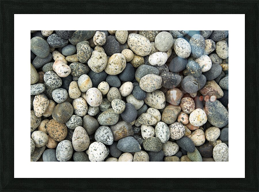 Beach River Rock Natural Pattern Texture Background Picture Frame print