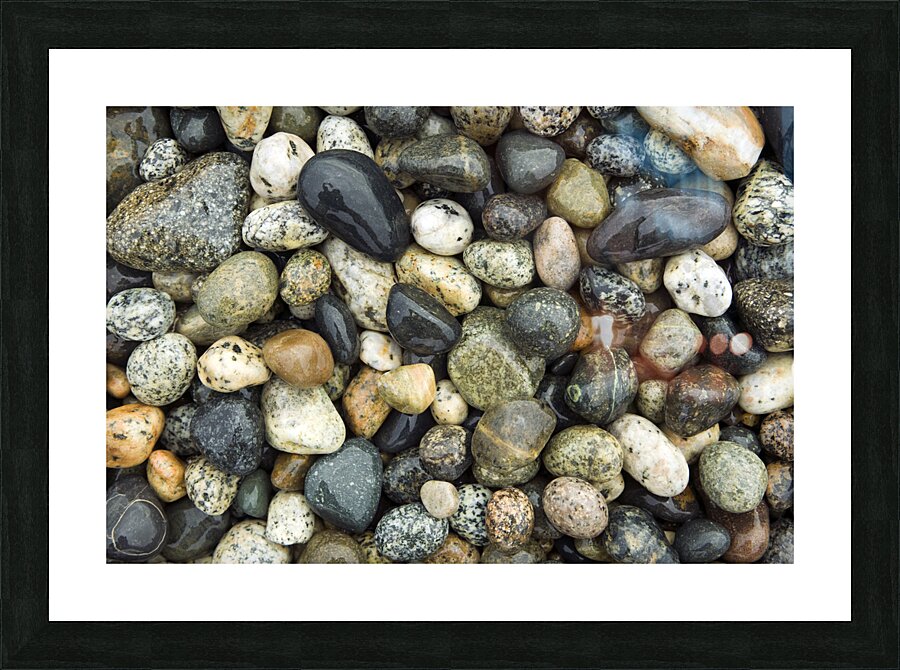 Beach River Rock Natural Pattern Texture Background Picture Frame print
