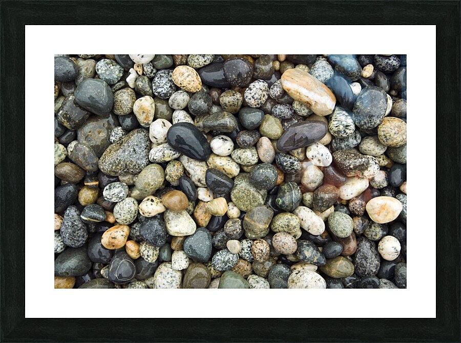 Beach River Rock Natural Pattern Texture Background Picture Frame print
