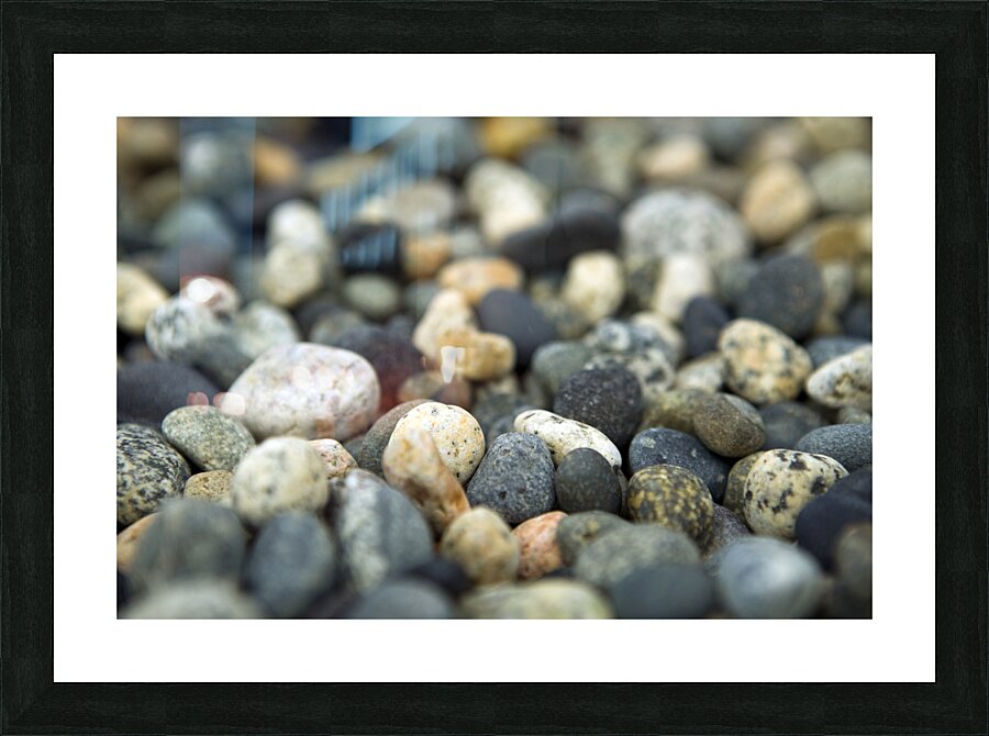 Beach River Rock Natural Pattern Texture Background Picture Frame print
