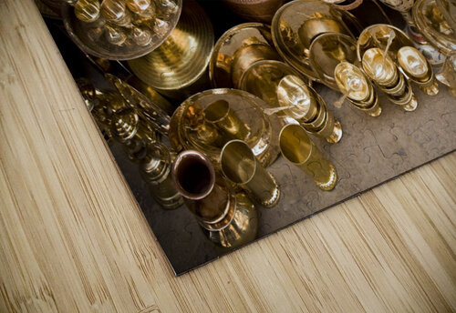 Brass and Copper Asian Market Bazaar Kevin Miller Photography puzzle