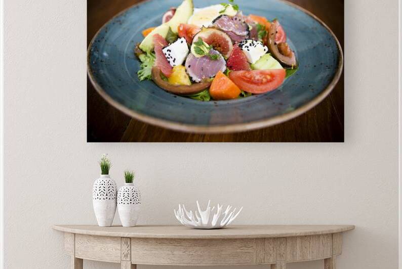 Ahi Tuna Healthy Eating Vegetable Salad by Kevin Miller Photography