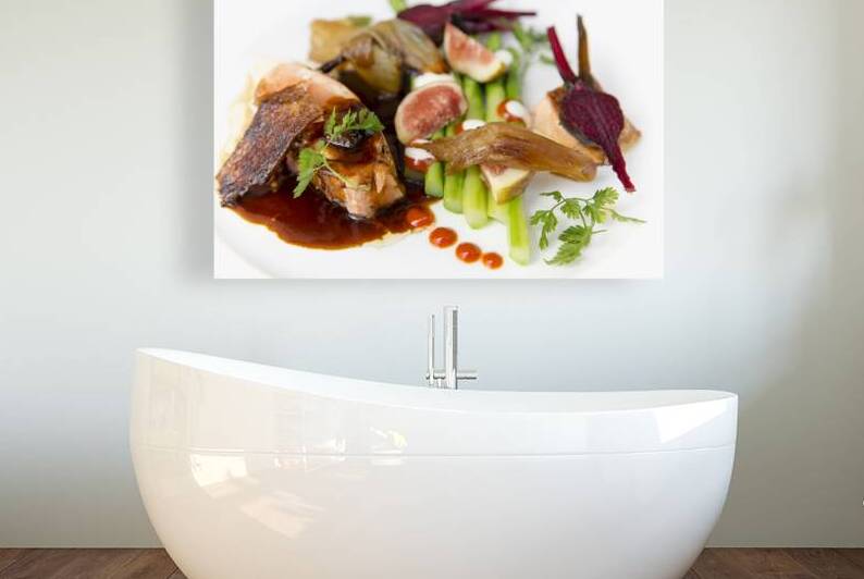 Pan Fried Atlantic Salmon Steak by Kevin Miller Photography