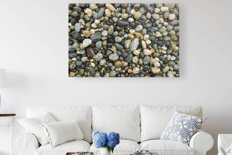 Beach River Rock Natural Pattern Texture Background by Kevin Miller Photography