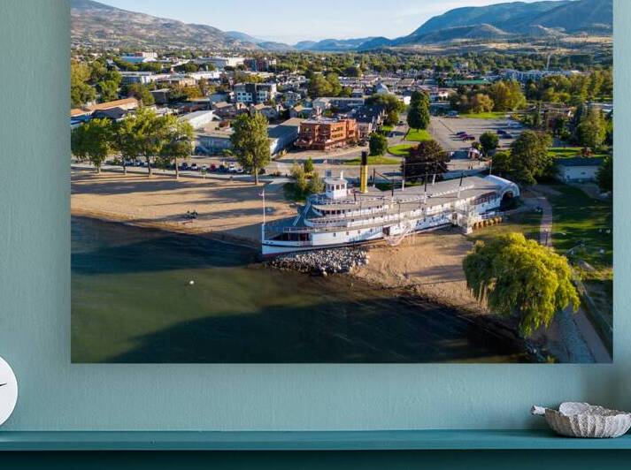 Penticton Okanagan Lake SS Sicamous Okangan Valley Aerial by Kevin Miller Photography