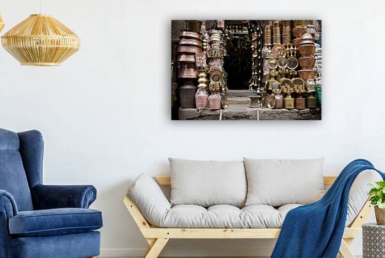 Brass and Copper Asian Market Bazaar by Kevin Miller Photography