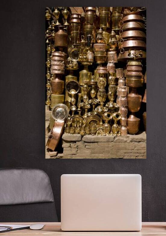 Brass and Copper Asian Market Bazaar by Kevin Miller Photography