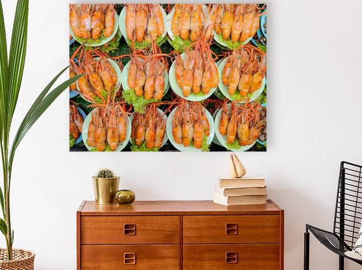 Thai Food Grilled Prawn Street Food by Kevin Miller Photography