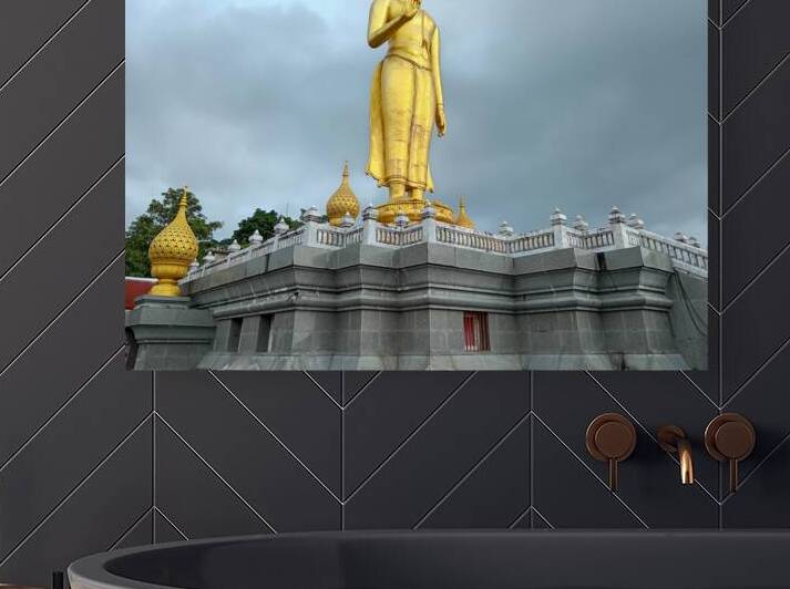 Golden Buddha Had Yai Municipal Park Thailand by Kevin Miller Photography