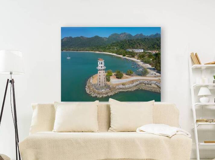 Perdana Quay Lighthouse Langkawi Island Kedah Malaysia Aerial by Kevin Miller Photography