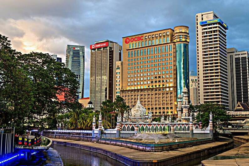Masjid Jamek Mosque Kuala Lumpur Malaysia by Kevin Miller Photography