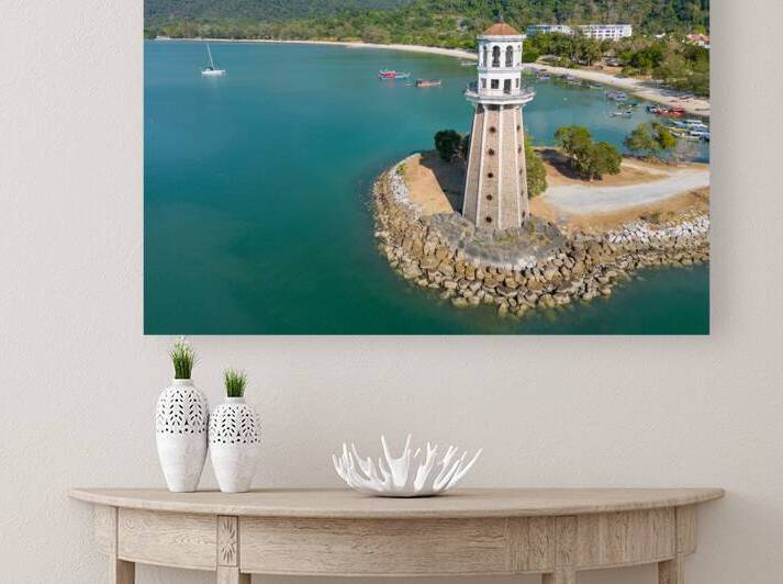 Perdana Quay Lighthouse Langkawi Island Kedah Malaysia Aerial by Kevin Miller Photography