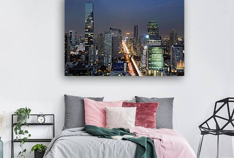 Bangkok City Skyline Thailand by Kevin Miller Photography