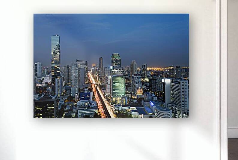 Bangkok City Skyline Thailand by Kevin Miller Photography