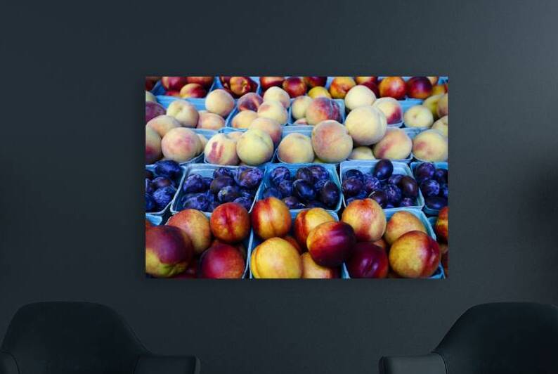 Organic Nectarine Plum Peach by Kevin Miller Photography