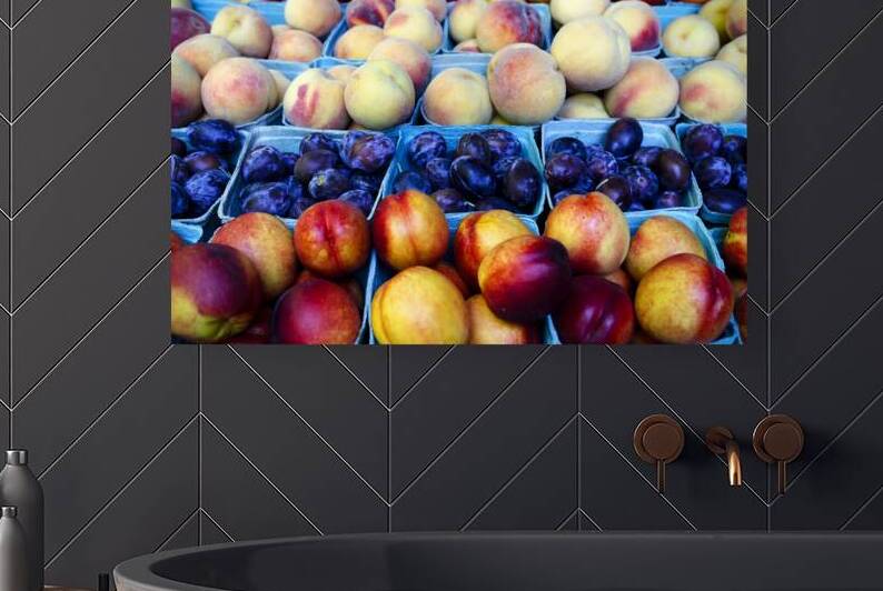 Organic Nectarine Plum Peach by Kevin Miller Photography