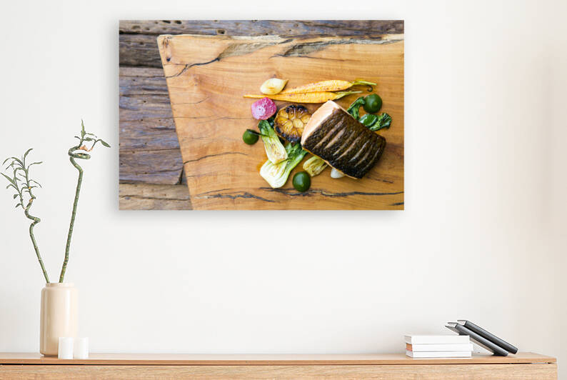 Pan Fried Atlantic Salmon Steak by Kevin Miller Photography