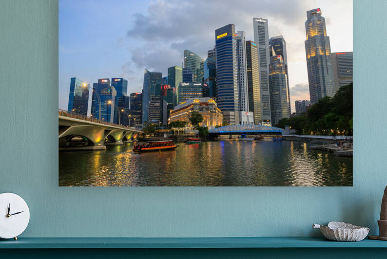 Singapore City Central Business District Cityscape Skyline by Kevin Miller Photography