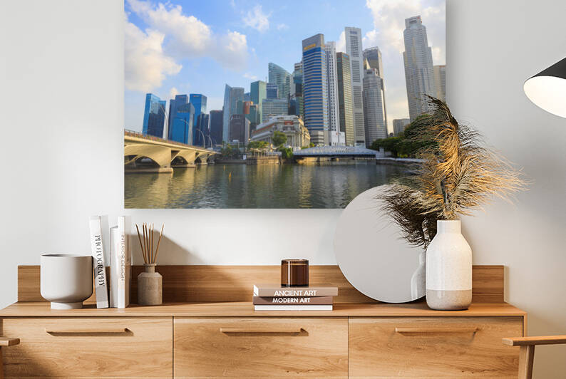 Singapore City Central Business District Cityscape Skyline by Kevin Miller Photography