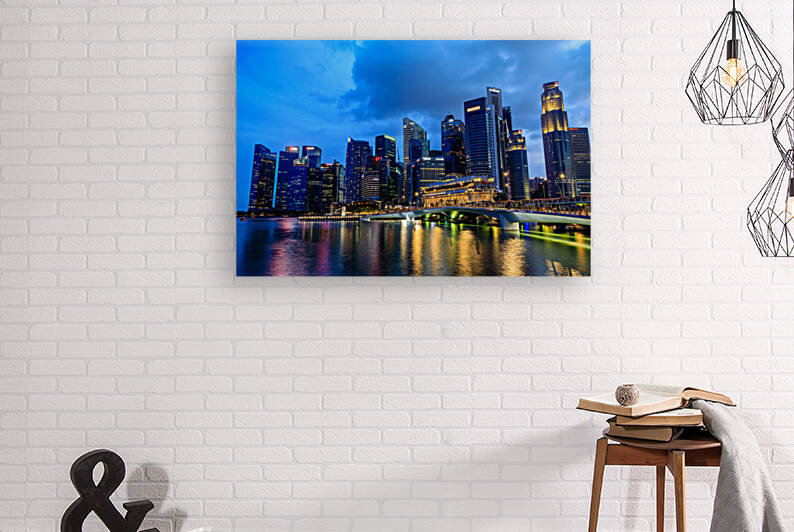Singapore City Central Business District Cityscape Skyline by Kevin Miller Photography