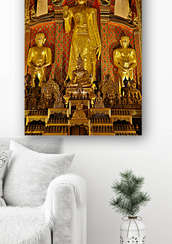 Wat Phra Singh Thai Buddhist Temple Chaing Mai Thailand by Kevin Miller Photography