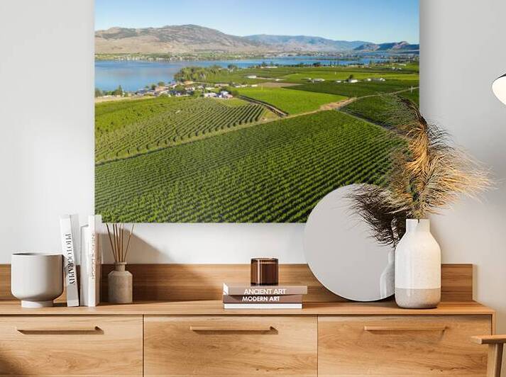 Okanagan Valley British Columbia Winery Vineyard Landscape by Kevin Miller Photography
