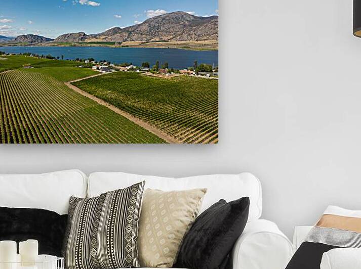 Okanagan Valley British Columbia Winery Vineyard Landscape by Kevin Miller Photography