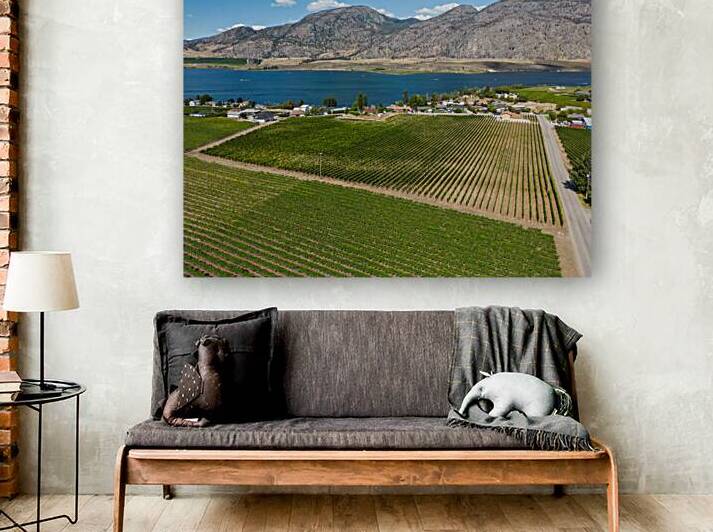 Okanagan Valley British Columbia Winery Vineyard Landscape by Kevin Miller Photography