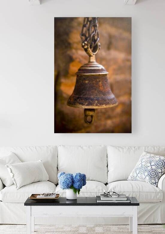 Traditional Antique Brass Bell Nepal Temple Durbar Square by Kevin Miller Photography