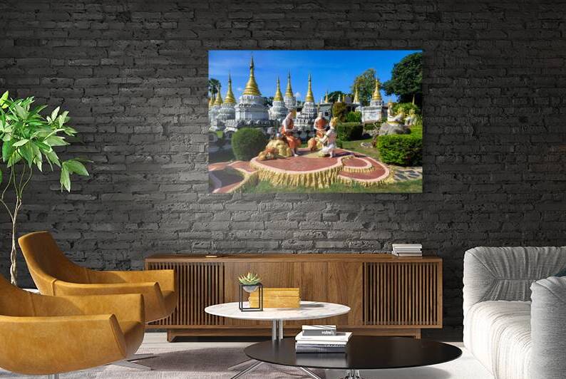 Wat Chedi Sao Lang Buddhist Temple Lampang Thailand by Kevin Miller Photography