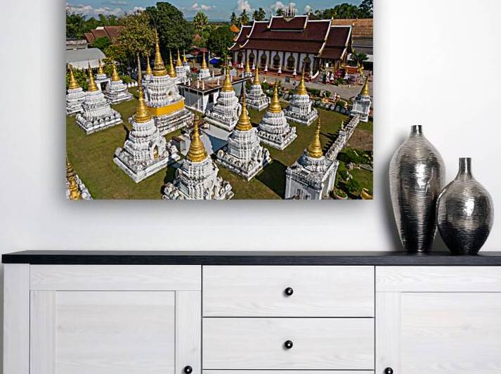 Wat Chedi Sao Lang Buddhist Temple Lampang Thailand by Kevin Miller Photography