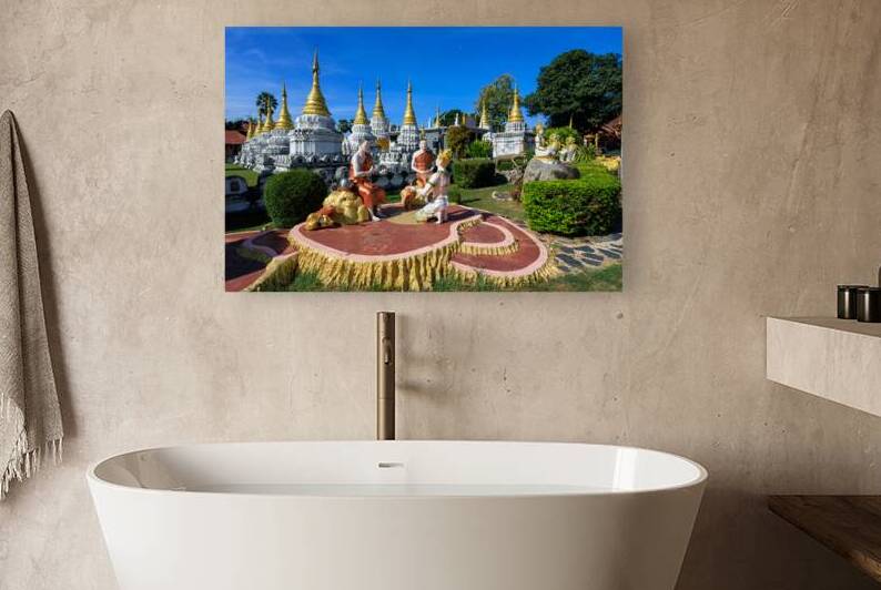 Wat Chedi Sao Lang Buddhist Temple Lampang Thailand by Kevin Miller Photography
