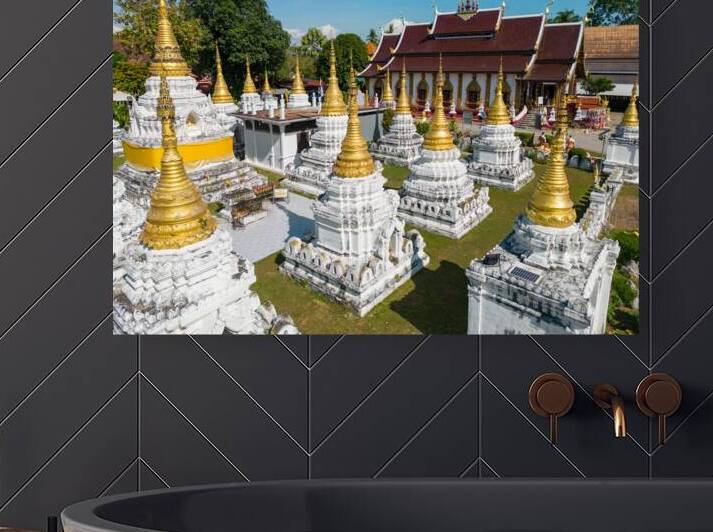 Wat Chedi Sao Lang Buddhist Temple Lampang Thailand by Kevin Miller Photography