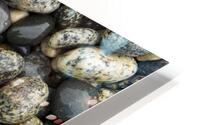 Beach River Rock Natural Pattern Texture Background HD Metal print