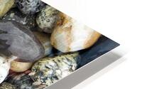 Beach River Rock Natural Pattern Texture Background HD Metal print