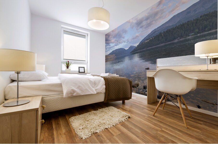 Wallowa Lake Sunset Mural print