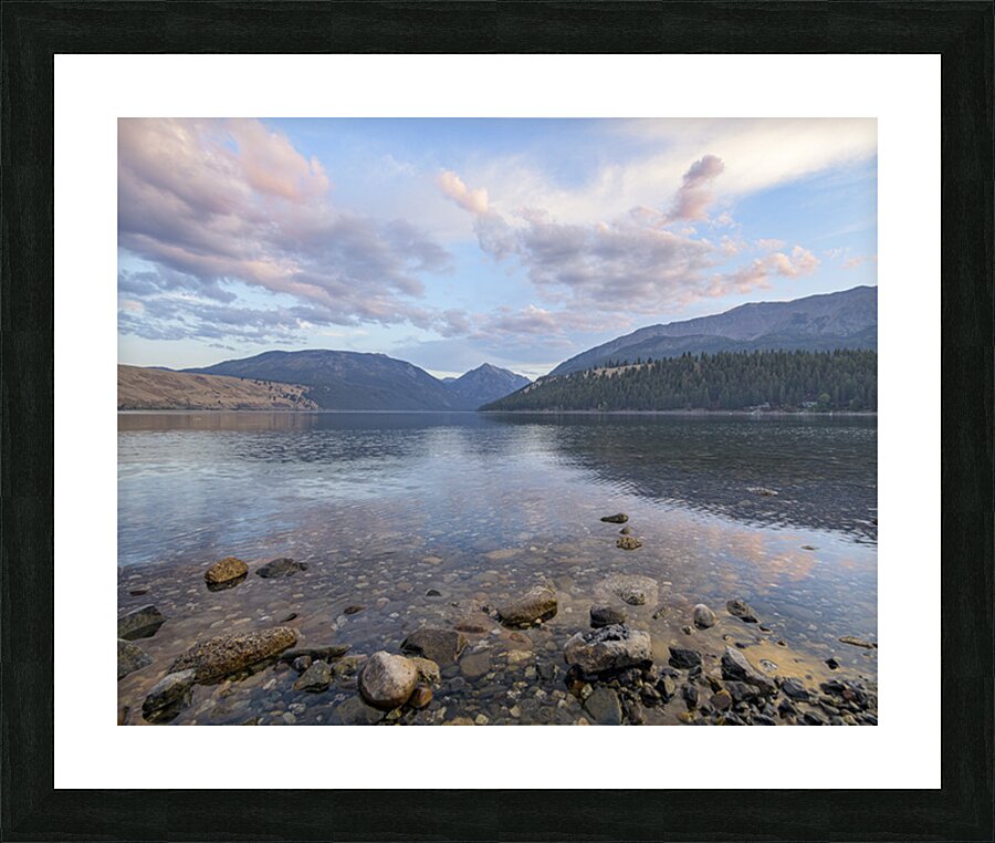 Wallowa Lake Sunset Picture Frame print
