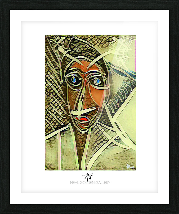 Picasso Man 106 Picture Frame print
