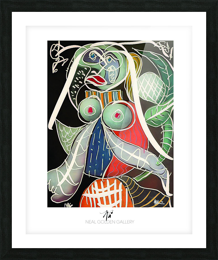 Picasso Lady  Picture Frame print
