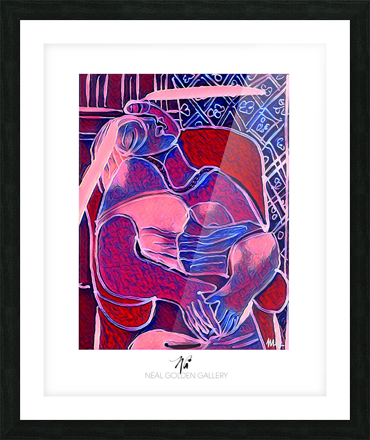 Picasso red Lady Picture Frame print