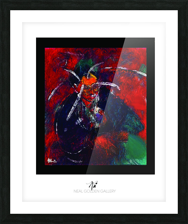 Gertrued Stein Red Picture Frame print