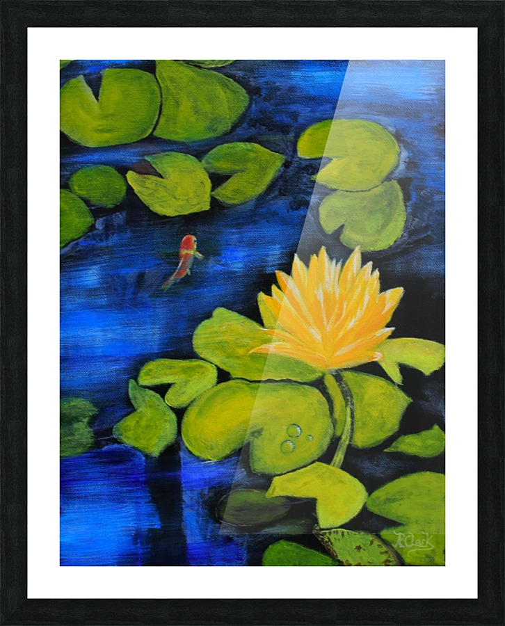 lily pond  Picture Frame print