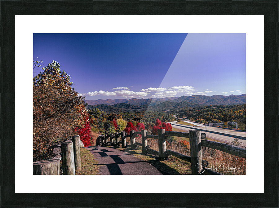 Interstate 26 North Carolina Picture Frame print