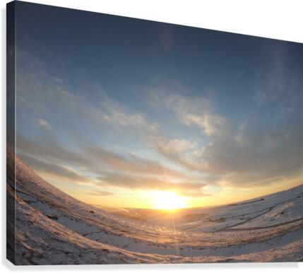 Sunrise Peak District Mam Tor  Canvas Print