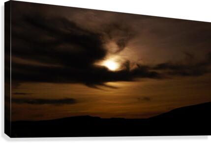 Peak District Sheffield sunset Canvas Print